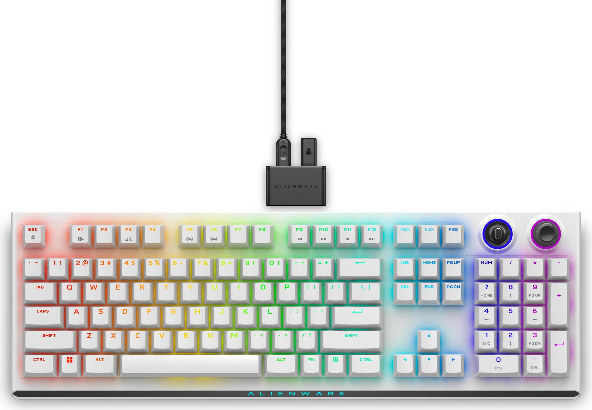 Купить Dell Alienware Tri-Mode AW920K Kabellose Tastatur für Spiele, RGB-LED-Beleuchtung, USA, kabellos, Lunar Light, Bluetooth, numerische Tastatur, CHERRY MX Red (545-BBFK) в магазине wardena.ru