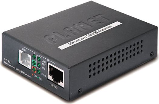 Купить PLANET VC-231-Konverter 1 x RJ-11 VDSL2, 1 RJ-45, 30A (VC-231) в магазине wardena.ru