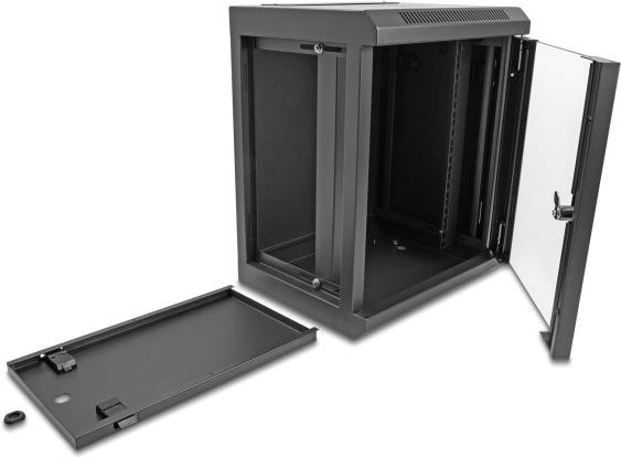Купить Delock 43418 - 10'' Netzwerkschrank 8 HE schwarz - Schwarz (43418) в магазине wardena.ru