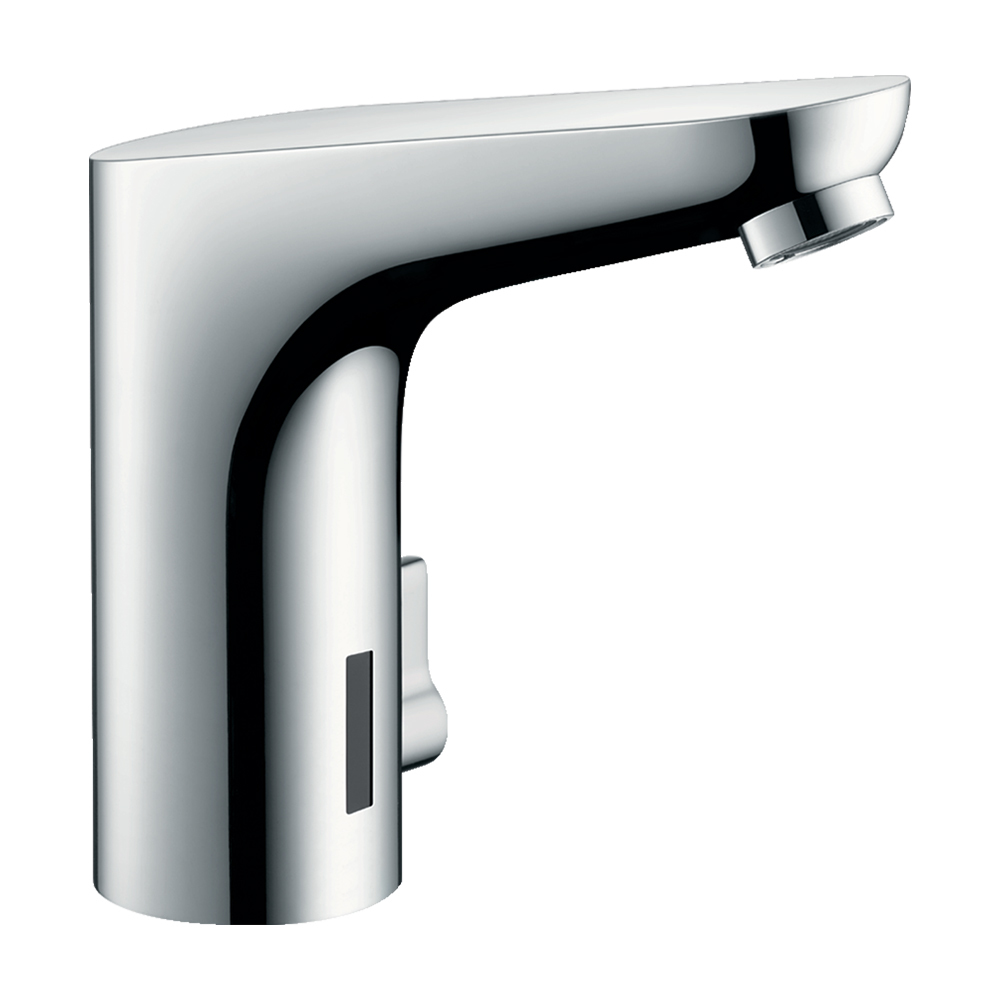 Купить Hansgrohe Focus Е2 Смеситель для раковины со сливным гарнитуром электронный с регулировкой температуры питание от батареек хром 31171000 в магазине wardena.ru