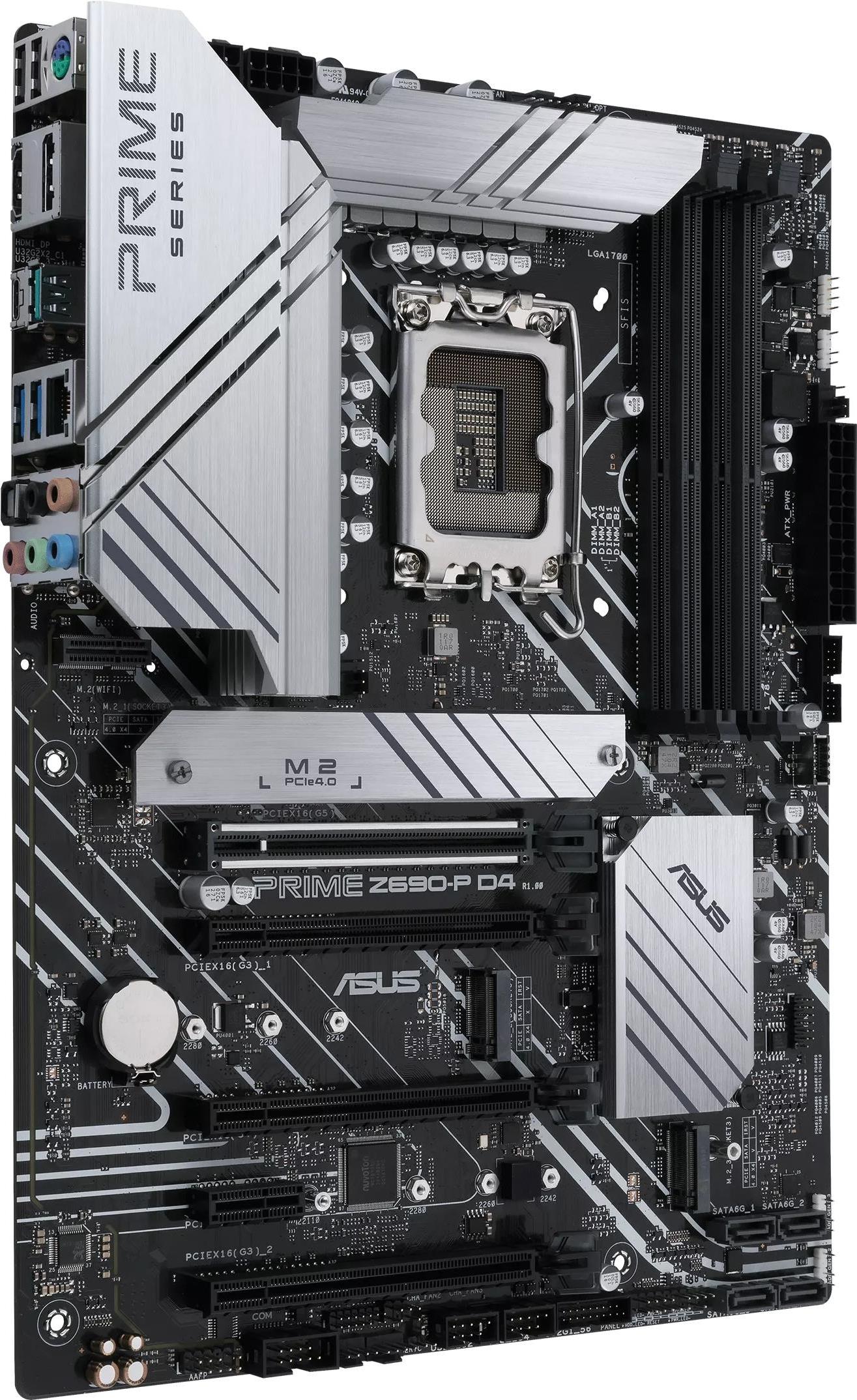 Купить ASUS PRIME Z690-P D4-CSM - Motherboard - ATX - LGA1700-Sockel - Z690 Chipsatz - USB-C Gen1, USB 3.2 Gen 1, USB 3.2 Gen 2, USB-C Gen 2x2 - 2.5 Gigabit LAN - Onboard-Grafik (CPU erforderlich) - HD Audio (8-Kanal) (90MB18P0-M0EAYC) в магазине wardena.ru
