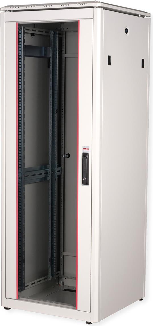 Купить Roline Pro - Schrank Netzwerkschrank - mit Glastür, 600 x 600 mm (B x T) - RAL 7035, Hellgrau - 32U - 48.3 cm (19") (26.21.0056) в магазине wardena.ru