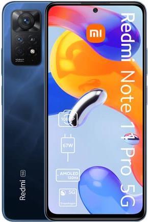 Купить Xiaomi Redmi Note 11 Pro 5G 16,9 cm (6.67" ) Dual-SIM Android 11 USB Typ-C 6 GB 64 GB 5000 mAh Blau (578272) в магазине wardena.ru