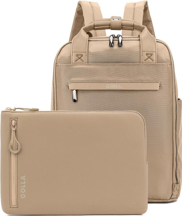 Купить Golla Set aus Rucksack und Laptop-Sleeve 15 Zoll, Coffee (76470) в магазине wardena.ru