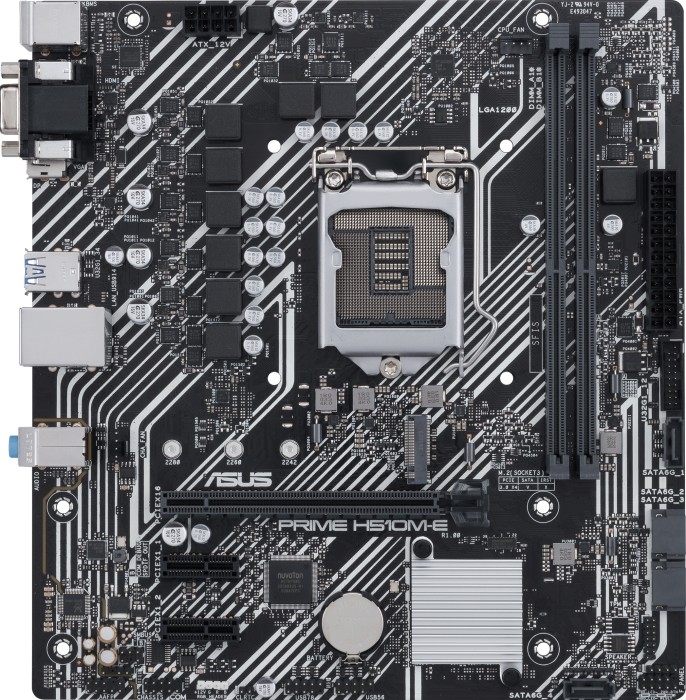 Купить ASUS PRIME H510M-E - Motherboard - micro ATX - LGA1200-Sockel - H510 Chipsatz - USB 3.2 Gen 1 - Gigabit LAN - Onboard-Grafik (CPU erforderlich) - HD Audio (8-Kanal) (90MB17E0-M0EAY0) в магазине wardena.ru