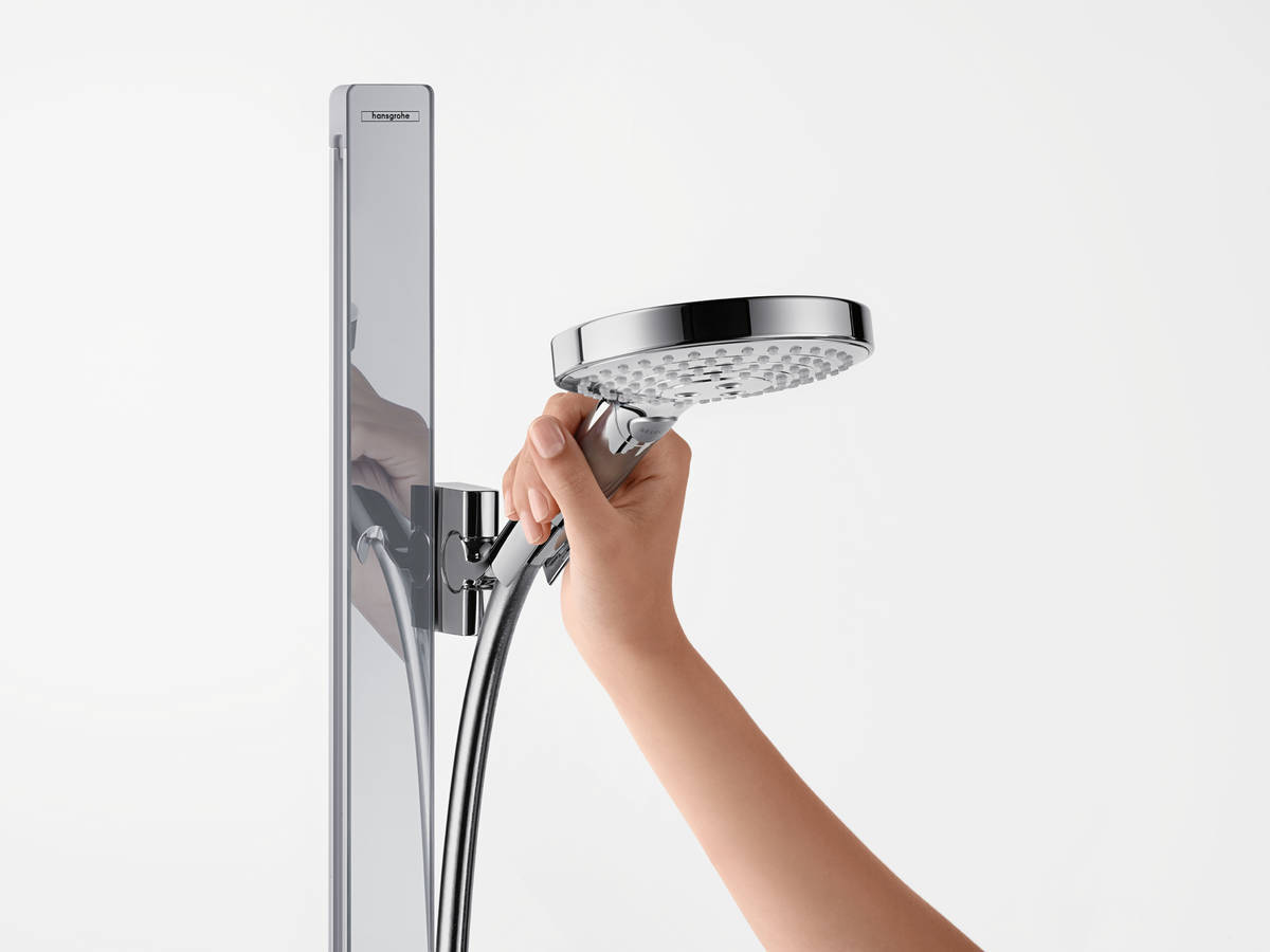 Купить Hansgrohe Raindance Select S Душевой набор 120 3jet со штангой 150 см и мыльницей хром 27646000 в магазине wardena.ru