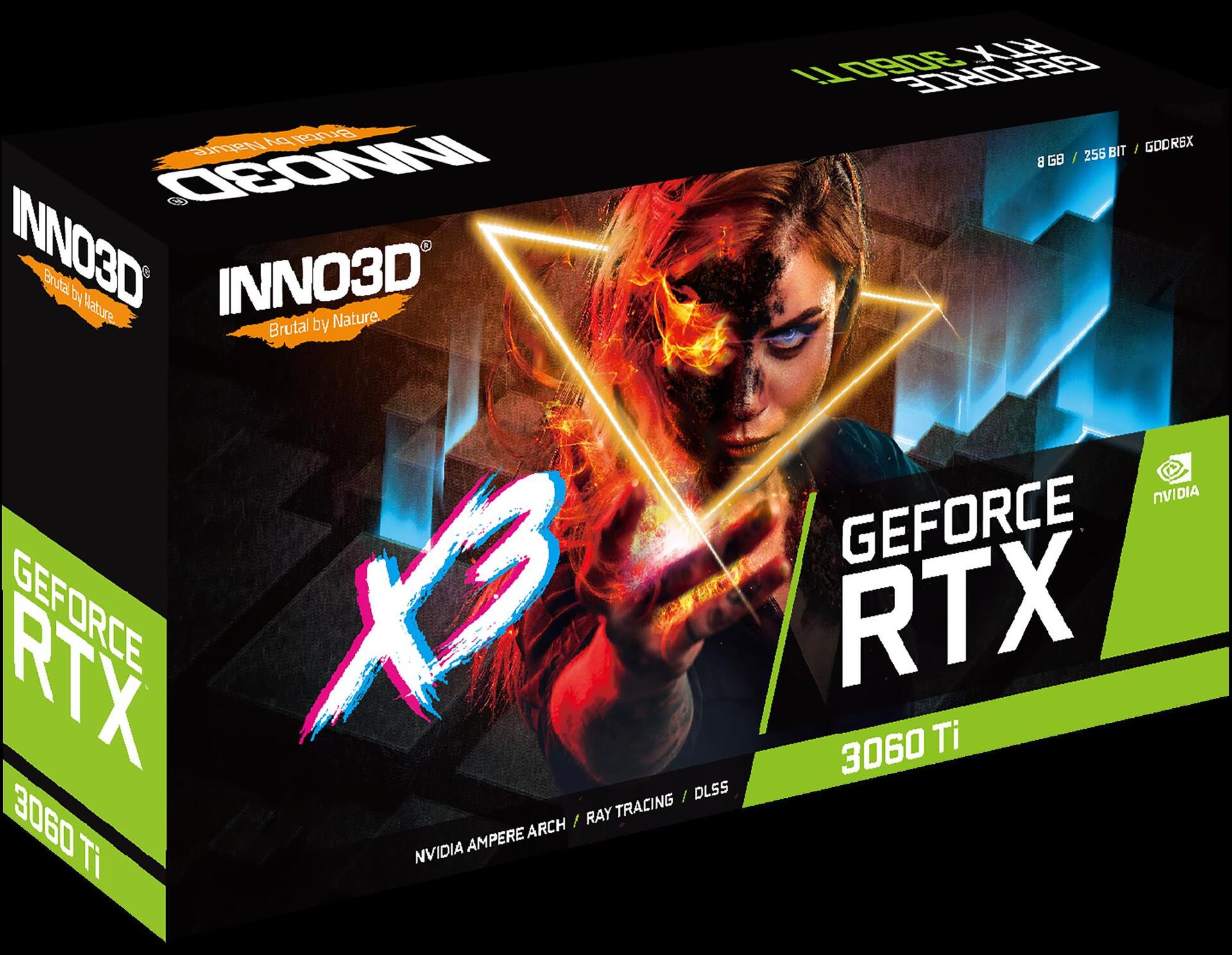 Купить Inno3D GeForce RTX 3060 Ti X3 OC - GeForce RTX 3060 Ti - 8 GB - GDDR6X - 256 Bit - 7680 x 4320 Pixel - PCI Express x16 4.0 (N306T3-086XX-1820VA45) в магазине wardena.ru
