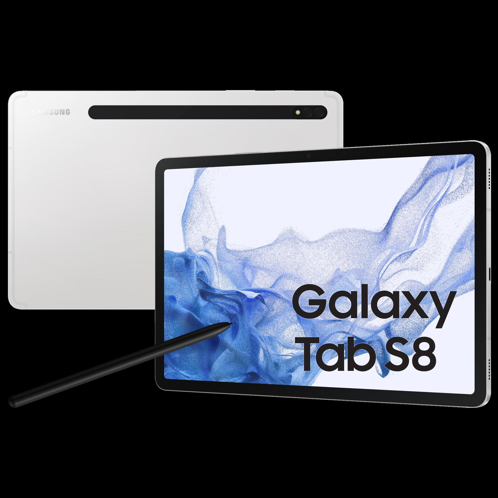 Купить Samsung Galaxy Tab S8 - Tablet - Android - 128 GB - 27.81 cm (11") TFT (2560 x 1600) - microSD-Steckplatz - Silber (SM-X700NZSAEUE) в магазине wardena.ru
