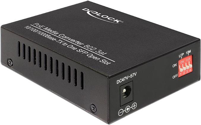 Купить DeLOCK 86180 - 1000 Mbit/s - IEEE 802.3,IEEE 802.3ab,IEEE 802.3af,IEEE 802.3at,IEEE 802.3u,IEEE 802.3z - SFP - Verkabelt - Status - Schwarz (86180) в магазине wardena.ru