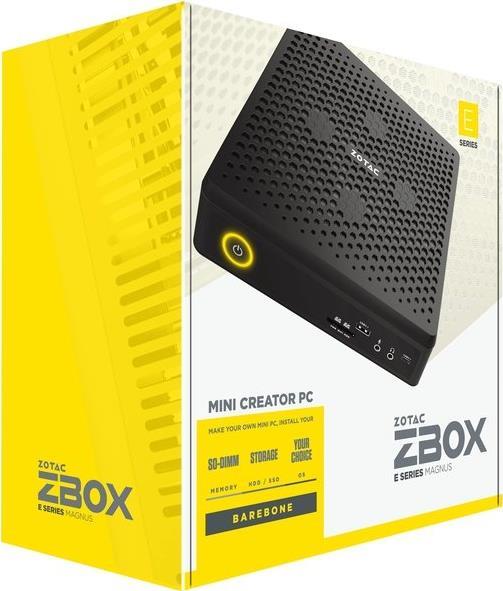 Купить ZOTAC ZBOX E Series MAGNUS EN072080S - Barebone - Mini-PC - 1 x Core i7 10750H / 2.6 GHz - RAM 0 GB - GF RTX 2080 SUPER - GigE, 2.5 GigE - WLAN: Bluetooth 5.0, 802.11a/b/g/n/ac/ax (ZBOX-EN072080S-BE) в магазине wardena.ru