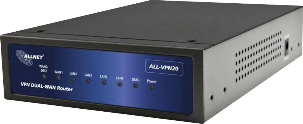 Купить ALLNET ALL-VPN20 Eingebauter Ethernet-Anschluss ADSL Schwarz Kabelrouter (ALL-VPN20) в магазине wardena.ru
