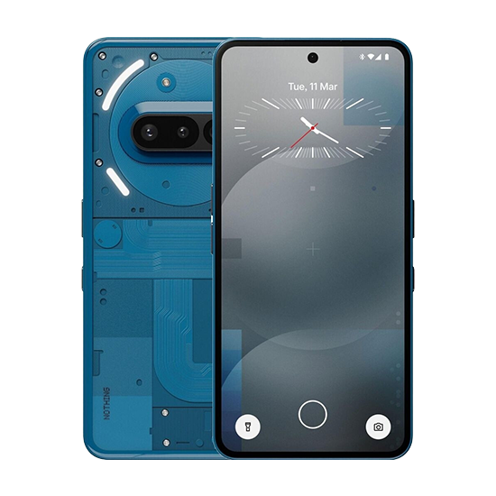 Купить Nothing Phone (3a) 17,2 cm (6.77") Dual-SIM Android 15 5G USB Typ-C 12 GB 256 GB 5000 mAh Blau (A10400153) в магазине wardena.ru