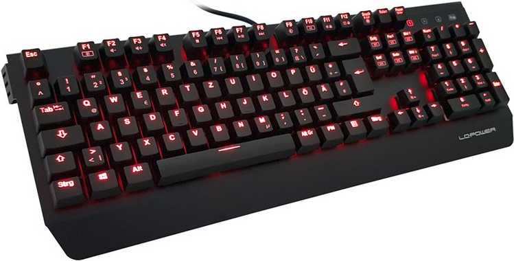 Купить LC Power LC-KEY-MECH-1 - Tastatur - USB - Deutsch - Schwarz - Einzelhandel (LC-KEY-MECH-1) в магазине wardena.ru
