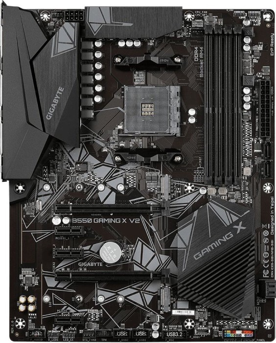 Купить Gigabyte B550 GAMING X V2 - 1,0 - Motherboard - ATX - Socket AM4 - AMD B550 - USB-C Gen1, USB 3,2 Gen 1, USB 3,2 Gen 2 - Gigabit LAN - Onboard-Grafik (CPU erforderlich) - HD Audio (8-Kanal) (B550 GAMING X V2) в магазине wardena.ru