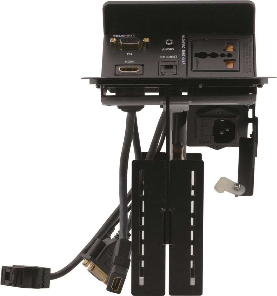 Купить Kramer TBUS-201xl - Anschlussdose, Unterputz - HD-15, RJ-45, Mini-Phone 3,5 mm, HDMI - Schwarz (91-000031) в магазине wardena.ru