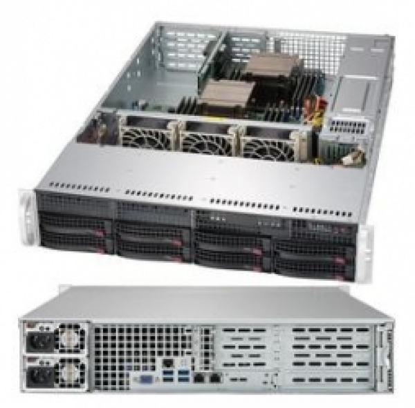 Купить Chassis Supermicro CSE-825TQC-R802WB 2U 800W Redundant Hot-Swap 10xHDD SATA/SAS в магазине wardena.ru