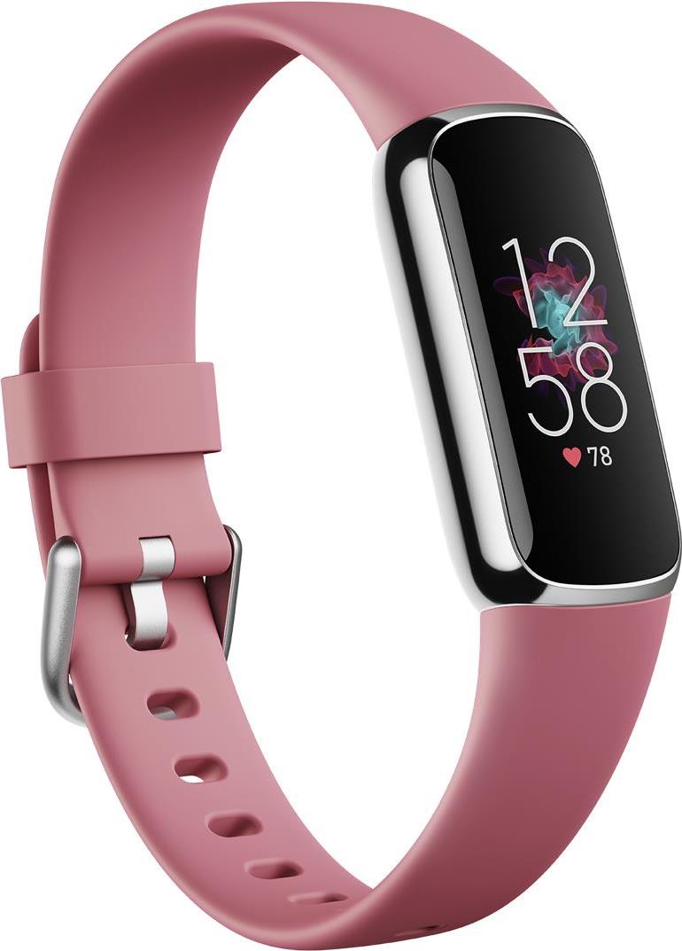 Купить Fitbit Luxe - Platin - Aktivitätsmesser mit Band - Silikon - Orchidee - Bandgröße: S/L - Bluetooth (FB422SRMG) в магазине wardena.ru