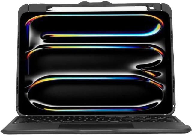 Купить Targus Versavu - Tastatur und Foliohülle - mit Trackpad - hinterleuchtet - kabellos - Bluetooth 5.0 - QWERTY - Nordisch - Schwarz (THZ988NO) в магазине wardena.ru