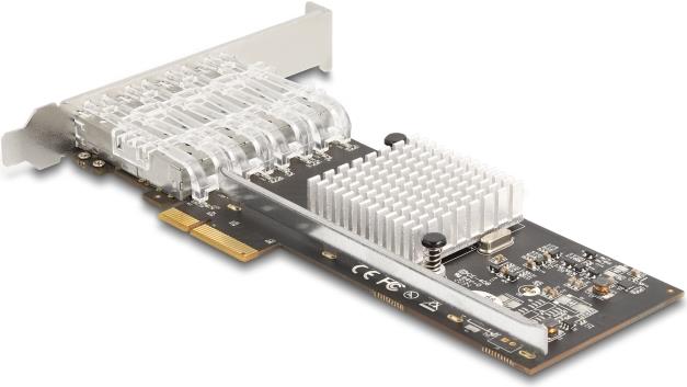 Купить Delock PCI Express x4 Karte zu 4 x SFP Slot Gigabit LAN i350 (88342) в магазине wardena.ru