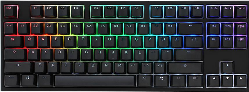 Купить Ducky One 2 TKL PBT Gaming Tastatur, MX-Blue, RGB LED - schwarz (DKON1787ST-CDEPDAZT1) в магазине wardena.ru