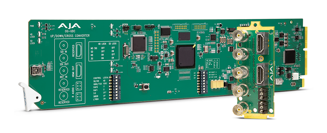 Купить AJA OG-UDC - Aufwärts-/Abwärts-/Querwandler - Grün - 2048 x 1080 Pixel - 480i,576i,625i,720p,1080i,1080p - 0 - 40 °C - -40 - 60 °C (OG-UDC) в магазине wardena.ru