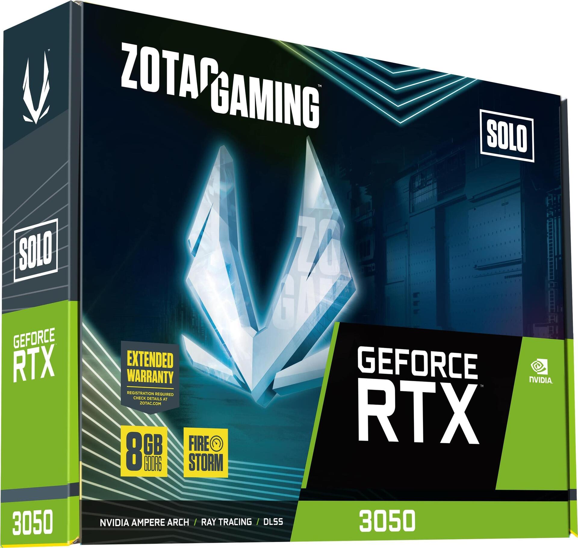 Купить ZOTAC GAMING GeForce RTX 3050 Solo - Grafikkarten - GF RTX 3050 - 8 GB GDDR6 - PCIe 4.0 x8 - HDMI, 3 x DisplayPort (ZT-A30500G-10L) в магазине wardena.ru