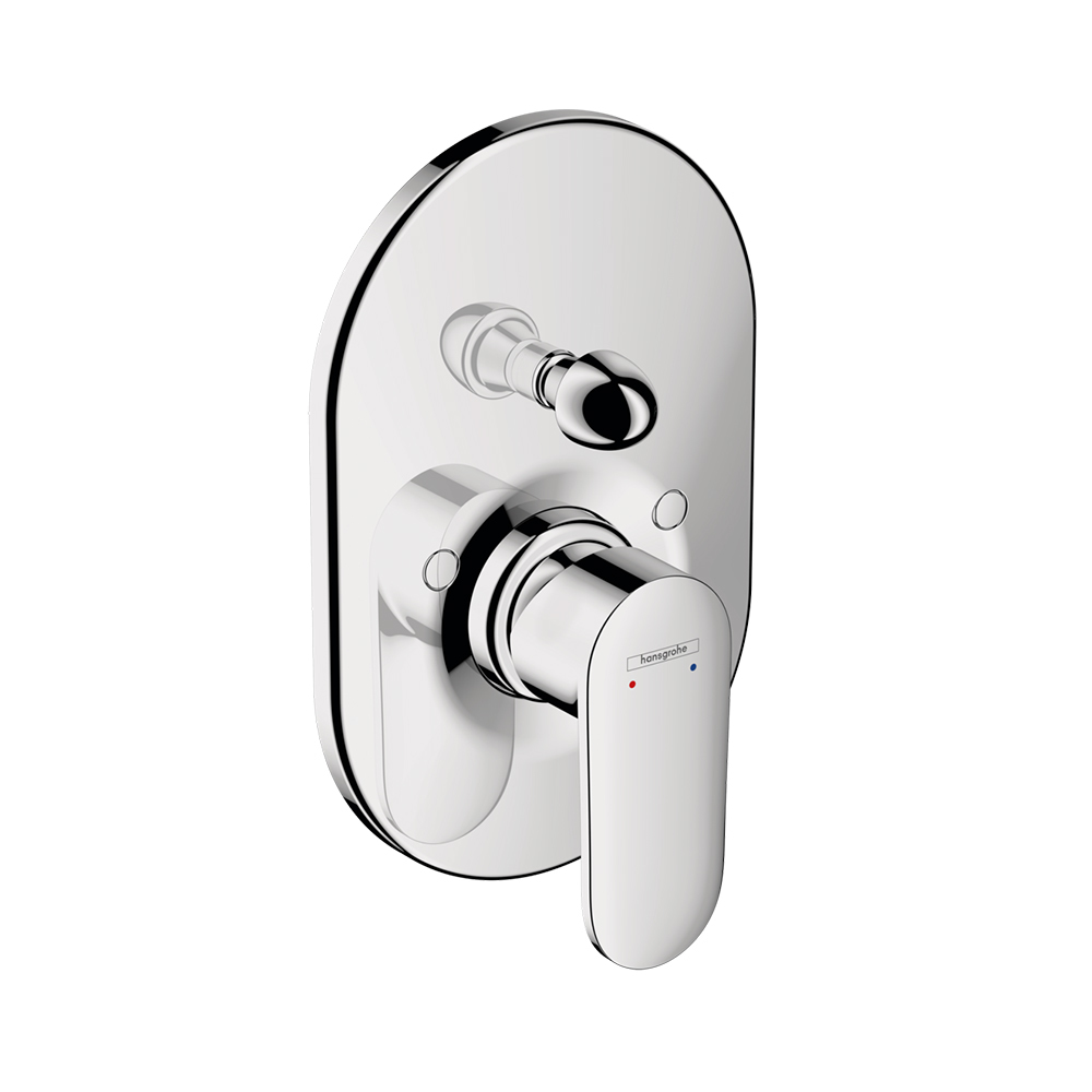 Купить Hansgrohe Vernis Blend Смеситель для ванны однорычажный скрытого монтажа черный матовый 71449670 в магазине wardena.ru