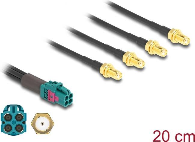 Купить Delock Kabel Mini FAKRA Z Buchse quad zu 4 x SMA Buchse B-Typ (90143) в магазине wardena.ru
