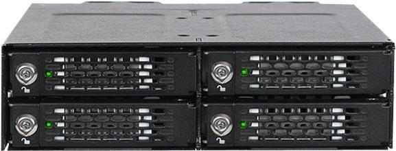 Купить ICY Dock ToughArmor MB720M2K-B - Speichereinschubadapter mit Kühlkörper - 5.25" to 4 x M.2 (13.3 cm to 4 x M.2) - Schwarz (MB720M2K-B) в магазине wardena.ru