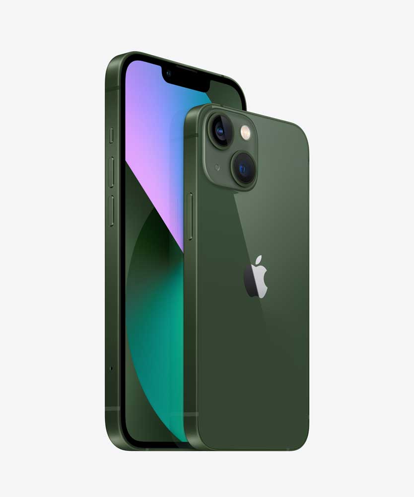 Купить Apple iPhone 13 - 5G Smartphone - Dual-SIM - 128GB - OLED-Display - 6.1" - 2532 x 1170 Pixel - 2 x Rückkamera 12 MP, 12 MP - front camera 12 MP - grün (MNGK3ZD/A) в магазине wardena.ru