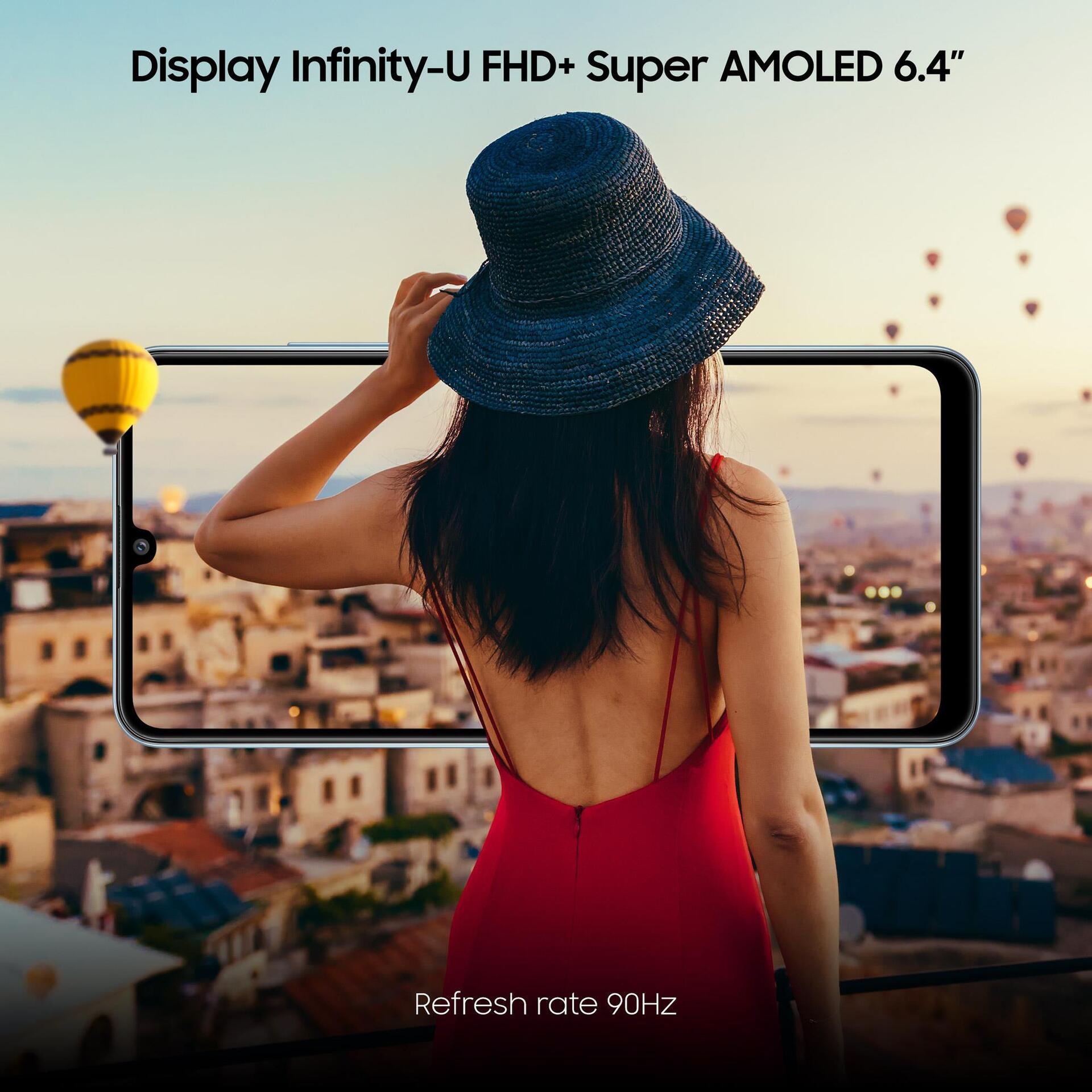 Купить Samsung Galaxy A32 - 4G Smartphone - Dual-SIM - RAM 4 GB / Interner Speicher 128 GB - microSD slot - OLED-Display - 6.4" - 2400 x 1080 Pixel - 4x x Rückkamera 64 MP, 8 MP, 5 MP, 5 MP - front camera 20 MP - Awesome Blue (SM-A325FZBGEUE) в магазине wardena.ru