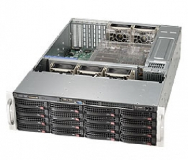 Купить Chassis Supermicro CSE-836BE2C-R1K03B 3U 1000W Redundant Hot-Swap 16xHDD SATA/SAS в магазине wardena.ru
