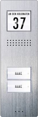 Купить m-e modern-electronics Türsprechanlage Kabelgebunden Außeneinheit ADV 220 2 Familienhaus Edelstahl (ADV 220) в магазине wardena.ru