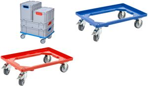 Купить allit Transportroller ProfiPlus EuroRoll OB 600, blau Rahmen aus stabilem Kunststoff, 2 Lenkrollen und - 1 Stück (456858) в магазине wardena.ru