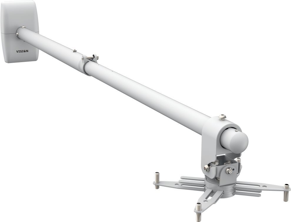 Купить Vision Techmount TM-ST2 - Befestigungskit (Wandbefestigung, Stange) für Projektor (ausziehbar) - Satin White в магазине wardena.ru
