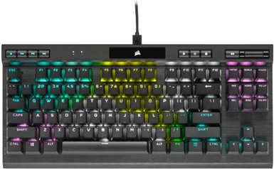 Купить Corsair K70 RGB TKL Tastatur USB QWERTY US Englisch Schwarz (CH-9119014-NA) в магазине wardena.ru