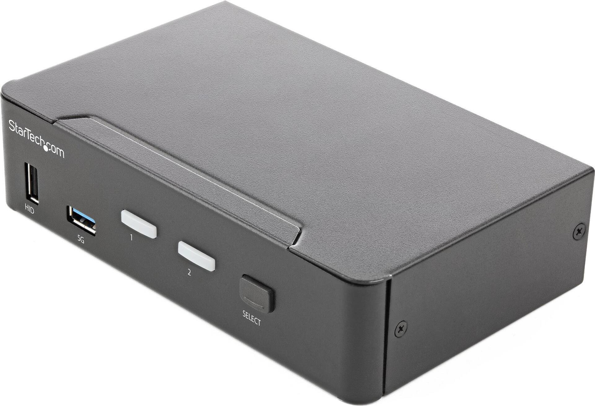 Купить StarTech.com 2 Port HDMI KVM-Switch - Einzelmonitor 4K 60Hz Ultra HD HDR - HDMI 2.0 KVM Umschalter mit 2 Port USB-3.0-Hub (5 Gbit/s) und 4x USB 2.0-HID - Audio - Hotkey - TAA (SV231HU34K6) в магазине wardena.ru