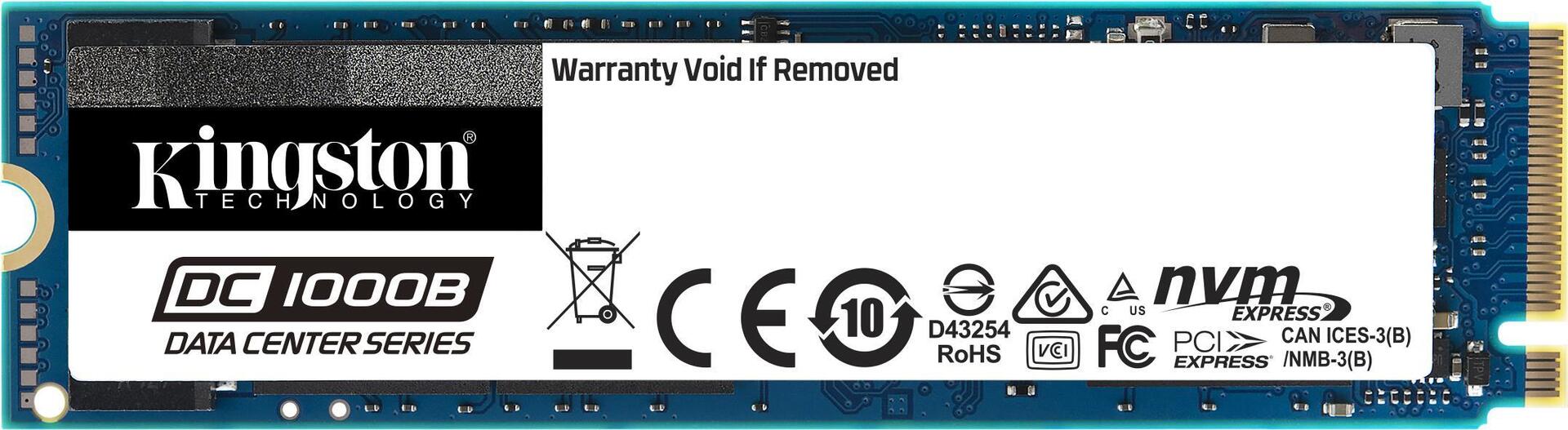 Купить Kingston Data Center DC1000B - SSD - verschlüsselt - 480 GB - intern - M.2 2280 - PCI Express 3.0 x4 (NVMe) - 256-Bit-AES - Self-Encrypting Drive (SED) (SEDC1000BM8/480G) в магазине wardena.ru