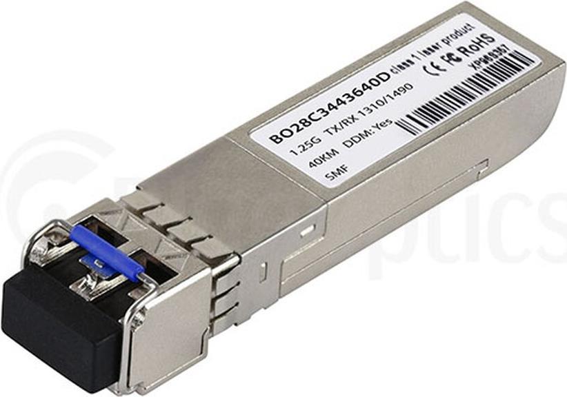 Купить Kompatibler Cisco cSFP-1G-BX-U BlueOptics BO28C3443640D cSFP Transceiver, LC-Duplex, 1000BASE-2BX-U, Singlemode Fiber, TX:1310nm/RX:1490nm, 40KM, 0°C/+70°C, DDM (cSFP-1G-BX-U-40KM-CS-BO) в магазине wardena.ru
