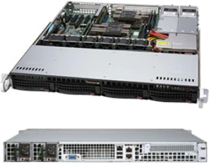 Купить Supermicro SC813M F2TQC-R804CB - Rack-Montage - 1U - ATX - SATA/SAS - Hot-Swap 800 Watt - Schwarz (CSE-813MF2TQC-R804CB) в магазине wardena.ru