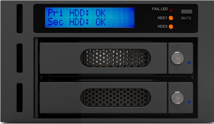 Купить RaidSonic RAIDON iR2622 - Internes RAID-Gehäuse mit Datenanzeige, Netzanzeige, Tastensperre, LCD-Anzeige, hotswapfähiger Wechselrahmen, Überhitzungsalarm, HDD-Ausfallanzeige, 6 x 6cm Lüfter - 6,4 cm/8,9 cm gemeinsam genu (IR2622) в магазине wardena.ru