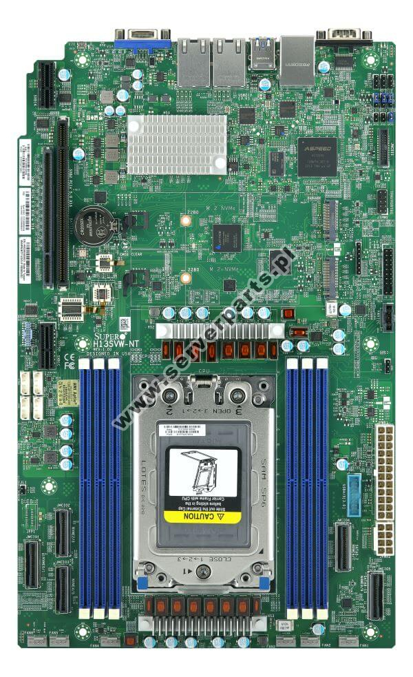 Купить Motherboard Supermicro MBD-H13SVW-NT SoC SP6 AMD EPYC 8004 SATA M.2 DDR5 в магазине wardena.ru