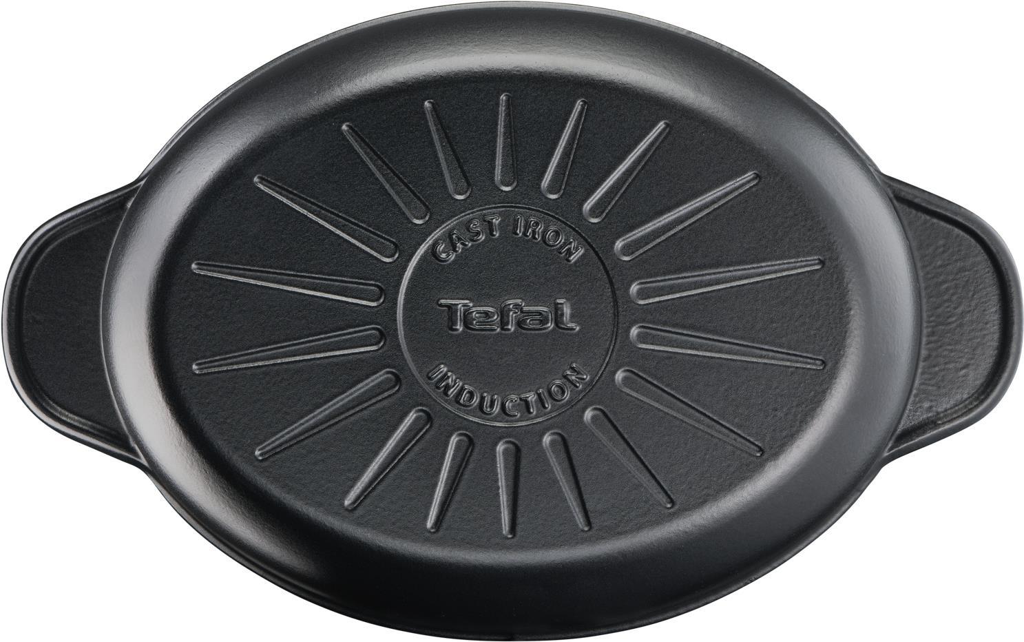 Купить Tefal E22585 - Oval - Schwarz - Eisenguss - Emaille - Keramik - Gas - Halogen - Induktion - Versiegelte Platte - 250 °C (E2258504) в магазине wardena.ru