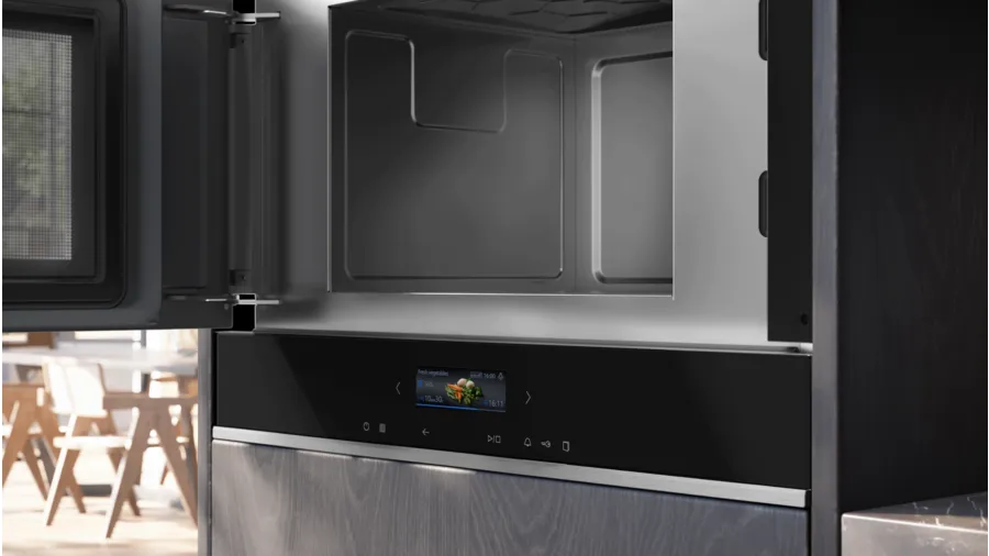 Купить Siemens iQ700 BF722L1B1 Mikrowelle Integriert Solo-Mikrowelle 21 l 900 W Schwarz (BF722L1B1) в магазине wardena.ru