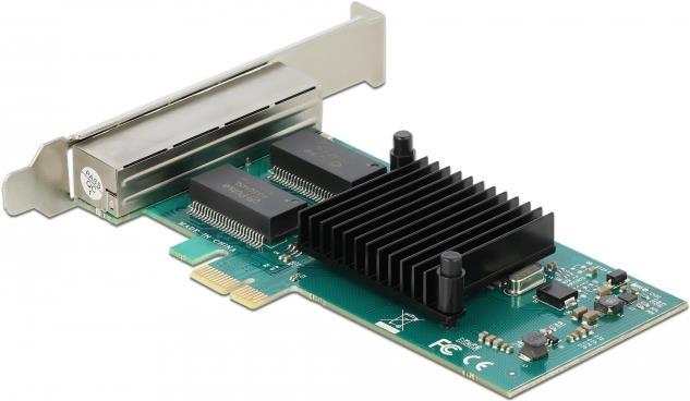Купить Delock - Netzwerkadapter - PCIe 2,1 - Gigabit Ethernet x 4 (88504) в магазине wardena.ru