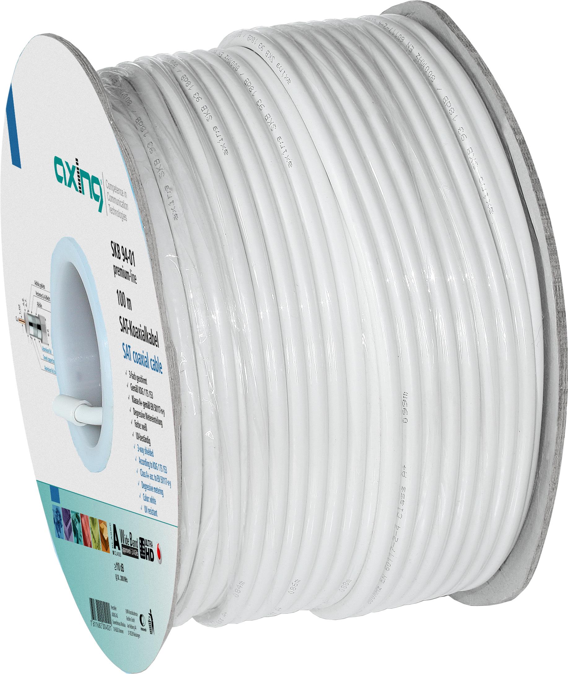 Купить Axing SKB09401. Kabellänge: 100 m, Äußerer Durchmesser Ummantelung: 6,6 mm, Mantelmaterial: Polyvinylchlorid (PVC) (SKB09401) в магазине wardena.ru