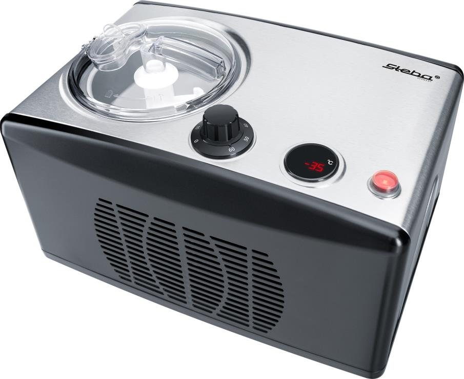 Купить Steba IC 150 Kompressor Eismaschine 1,5 l Schwarz - Edelstahl 150 W (055100) в магазине wardena.ru