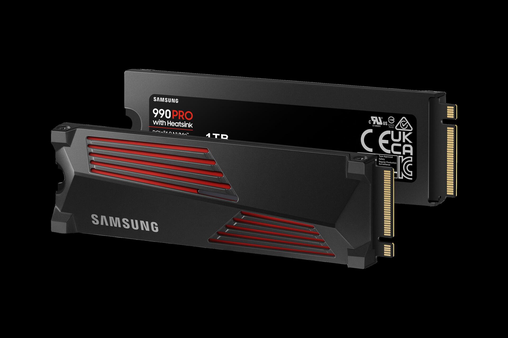 Купить Samsung 990 PRO MZ-V9P2T0CW - SSD - verschlüsselt - 2 TB - intern - M.2 2280 - PCIe 4.0 x4 (NVMe) - 256-Bit-AES - TCG Opal Encryption 2.0 - integrierter Kühlkörper - für Sony PlayStation 5 в магазине wardena.ru