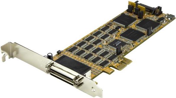 Купить StarTech.com 16 Port PCI Express Seriell Karte - Low Profile - High Speed PCIe Seriell Karte mit 16 DB9 RS232 Ports - Erweiterungsmodul - PCIe 1.1 Low-Profile - RS-232 x 2 - Gelb (PEX16S550LP) в магазине wardena.ru