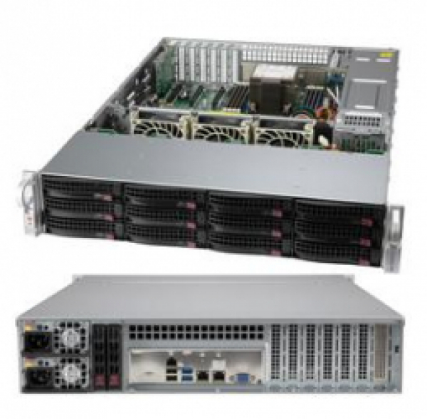 Купить Chassis Supermicro CSE-826BAC12-R802LPB 2U 800W Redundant Hot-Swap 12xHDD SATA/SAS в магазине wardena.ru